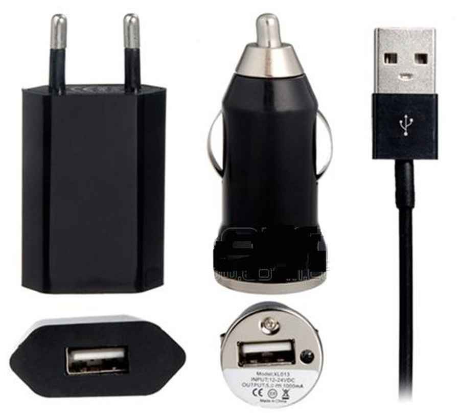 3 in 1 Charging Kit for Celkon Q54 with Wall Charger, Car Charger & USB Data Cable