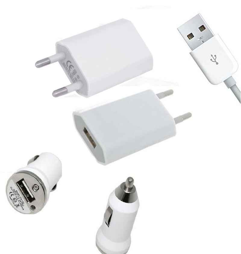 3 in 1 Charging Kit for Karbonn K60 with Wall Charger, Car Charger & USB Data Cable