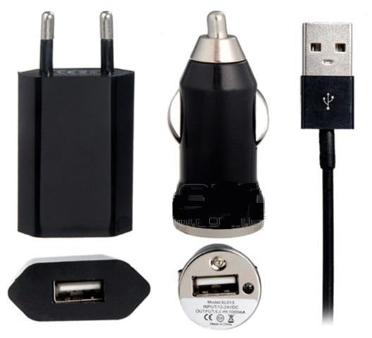 3 in 1 Charging Kit for LG G3 with Wall Charger, Car Charger & USB Data Cable