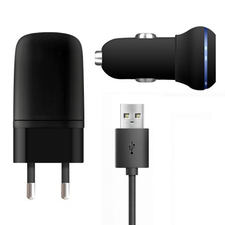 3 in 1 Charging Kit for Micromax A70 with Wall Charger, Car Charger & USB Data Cable