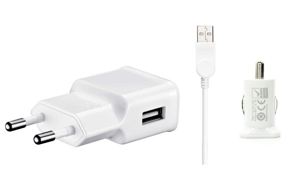 3 in 1 Charging Kit for Infinix Hot 60 with Wall Charger, Car Charger & USB Data Cable