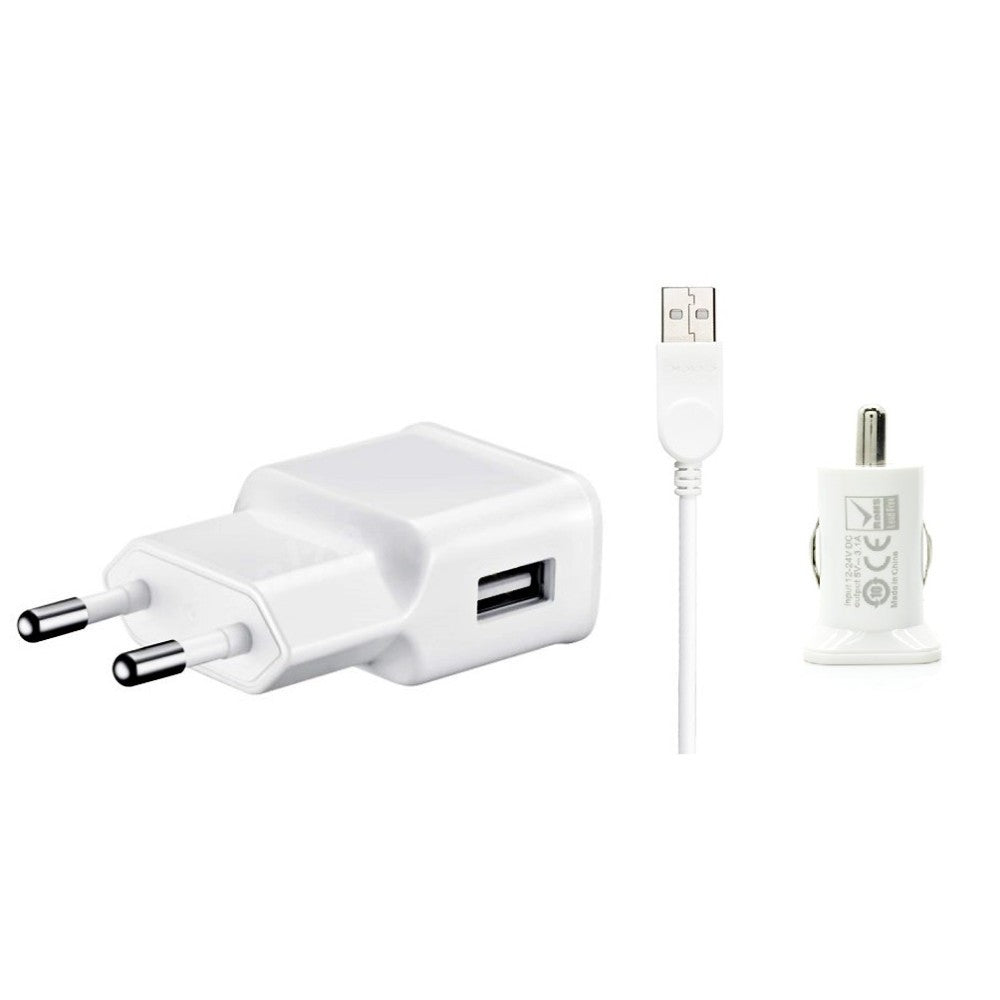 3 in 1 Charging Kit for Oppo A6t 5G with Wall Charger, Car Charger & USB Data Cable