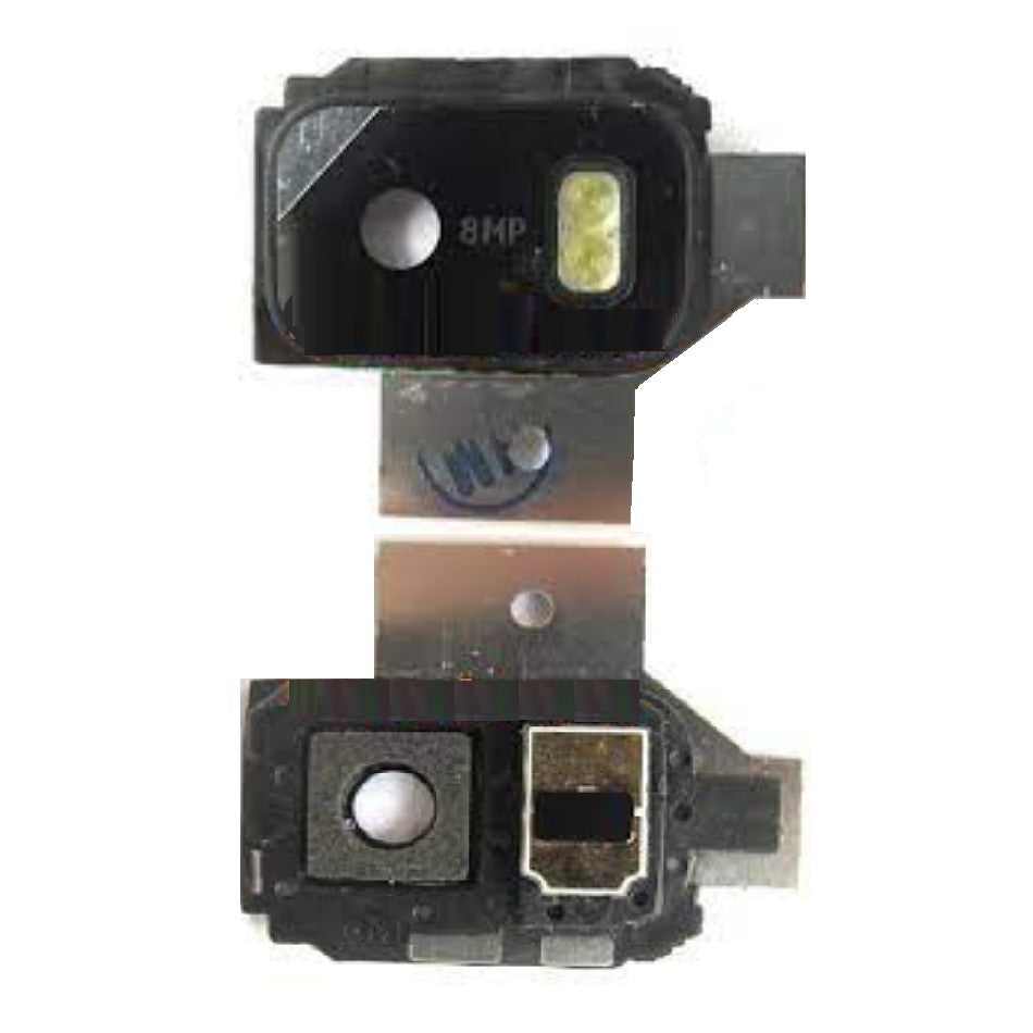 Camera Lens Glass with Frame for Nokia E7 White