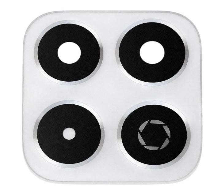 Camera Lens Glass with Frame for Honor X7c White