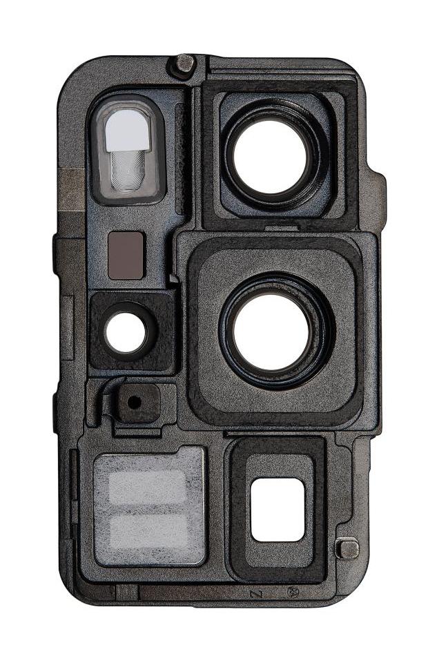 Camera Lens Glass with Frame for Huawei P40 Pro White