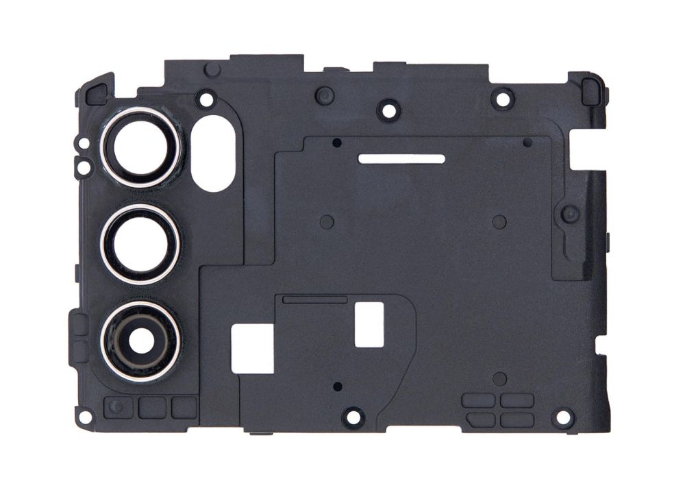 Camera Lens Glass with Frame for Motorola Moto G60 Black