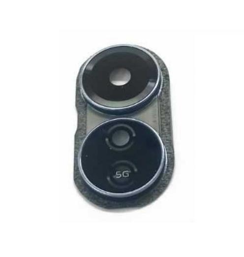 Camera Lens Glass with Frame for Oppo A17 Black