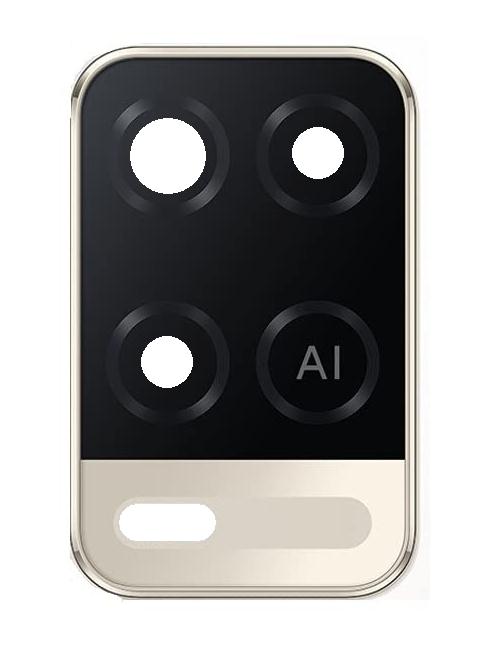 Camera Lens Glass with Frame for Oppo A54 White
