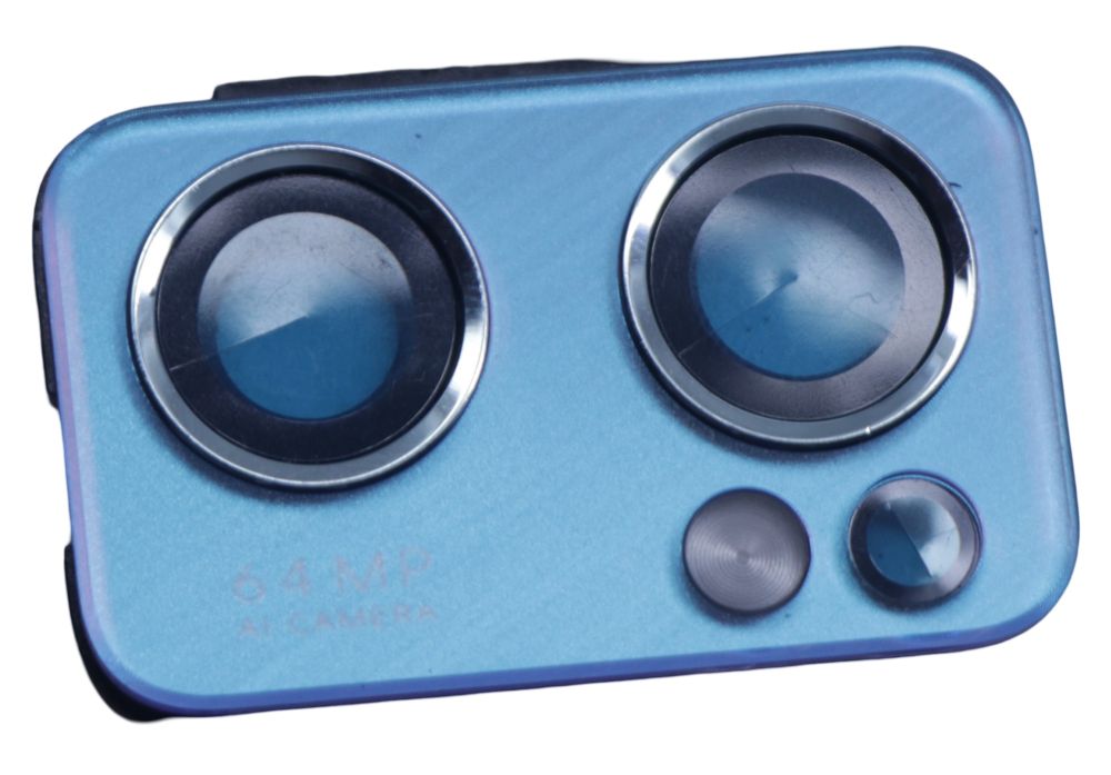 Camera Lens Glass with Frame for Oppo Reno7 5G Blue
