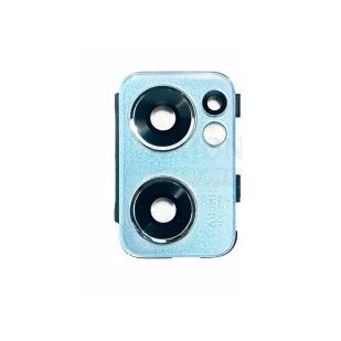 Camera Lens Glass with Frame for Oppo Reno7 5G White