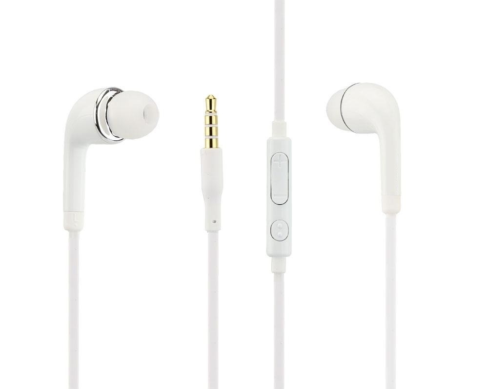 Earphone for Motorola Edge 60 Fusion - Handsfree, In-Ear Headphone, White