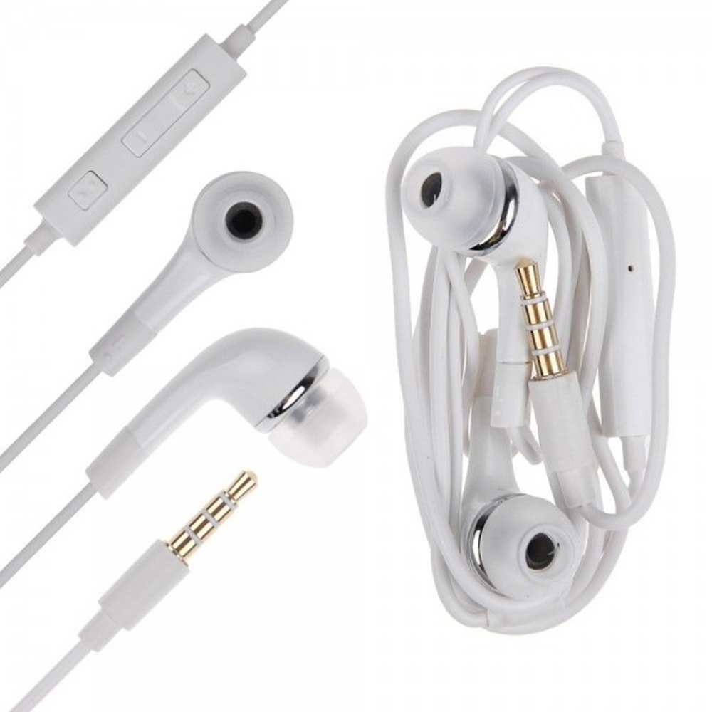 Earphone for Tecno Camon 30 - Handsfree, In-Ear Headphone, White