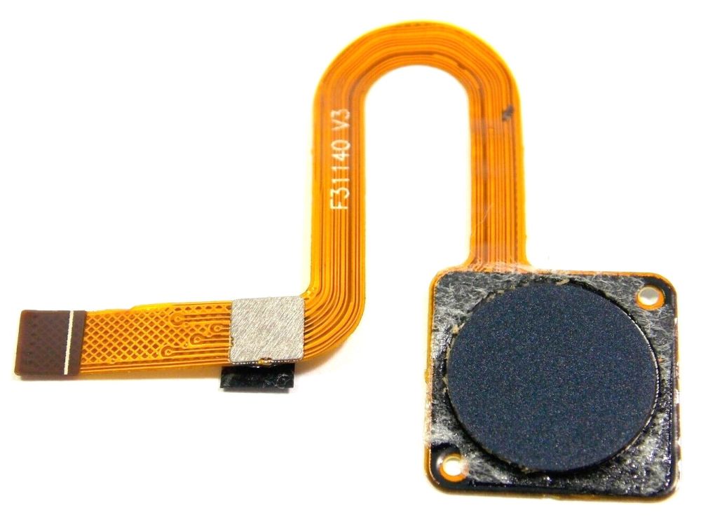 Fingerprint Sensor with Flex Cable for BLU Studio Mega 2018 Black