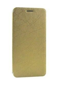 Flip Cover for Celkon Q54 - Golden