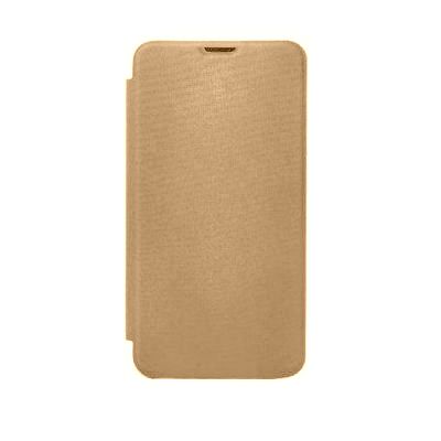 Flip Cover for Intex Aqua Q7N Pro - Champagne