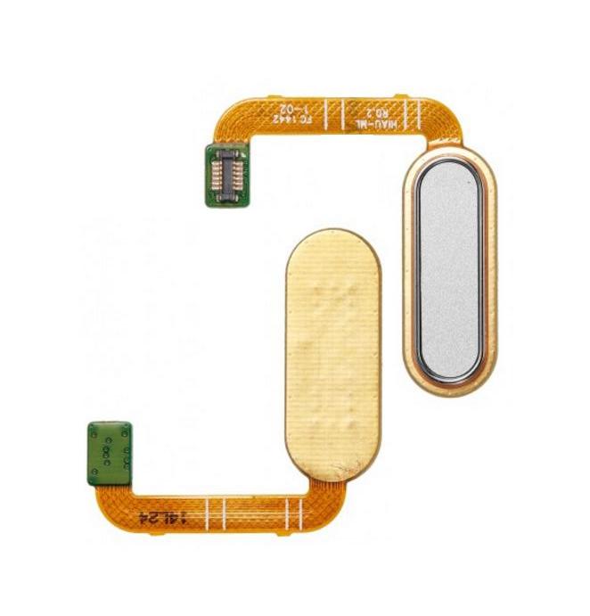 Home Button Complete for HTC One A9 16GB White - Outer Plastic with Inner Flex