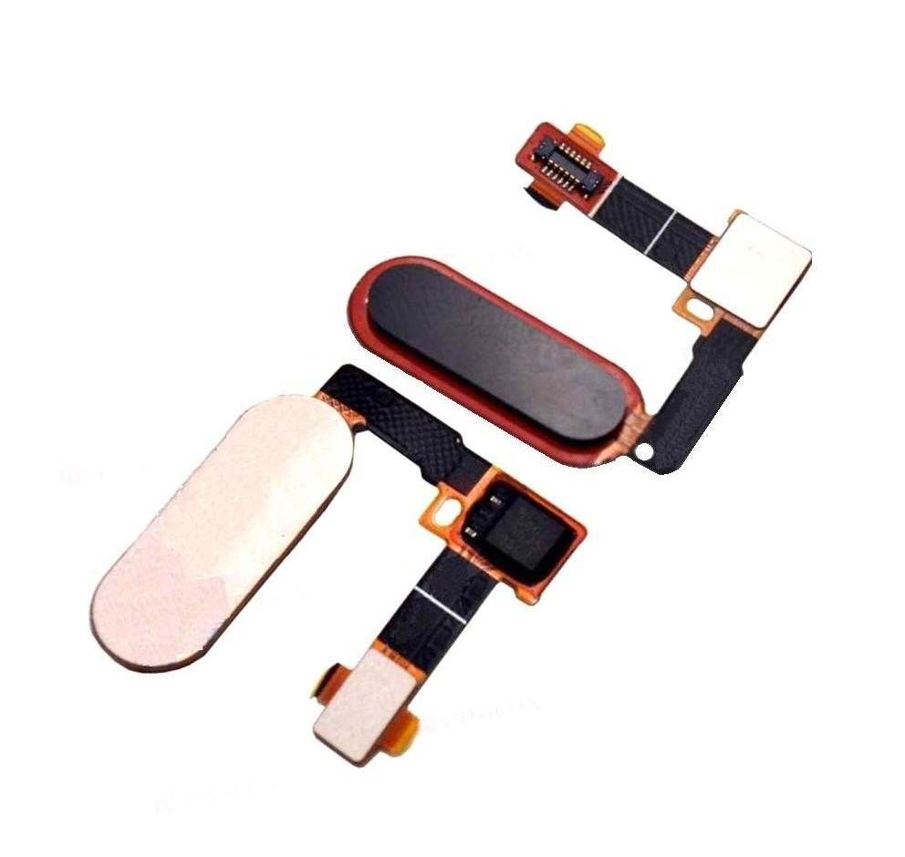 Home Button Complete for HTC U Play White - Outer Plastic with Inner Flex