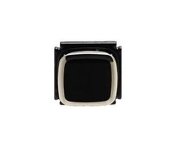 Home Button Outer for Celkon i4 Black & Silver - Plastic Key