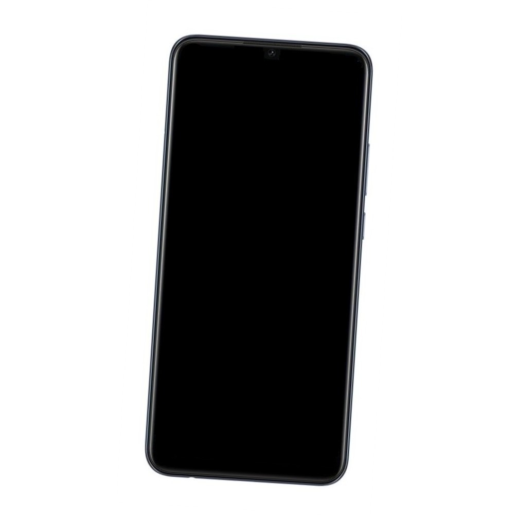 Camera Lens Glass with Frame for Oppo A15s Black