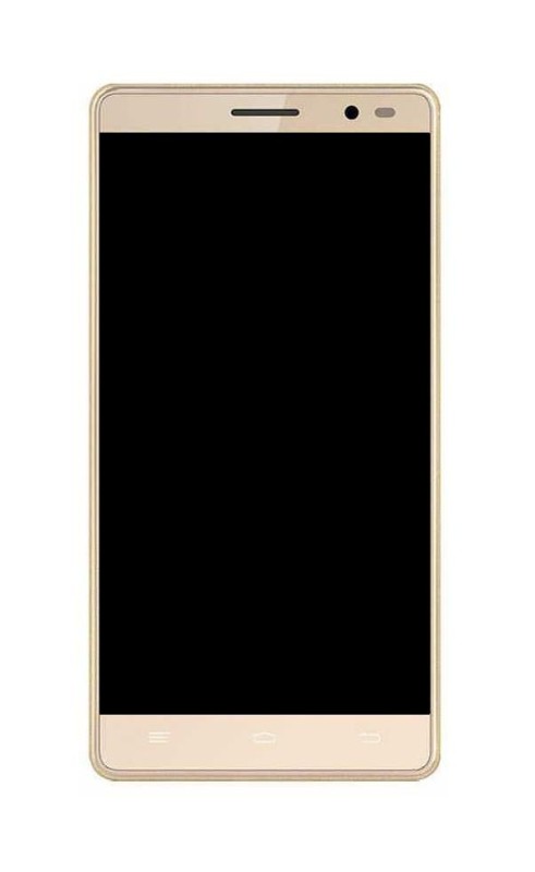 LCD Frame Middle Chassis for Intex Aqua Power HD 4G - Champagne
