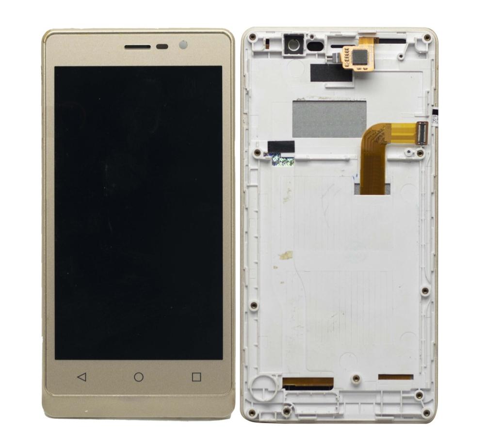LCD with Touch Screen for Intex Aqua Secure (display glass combo folder)
