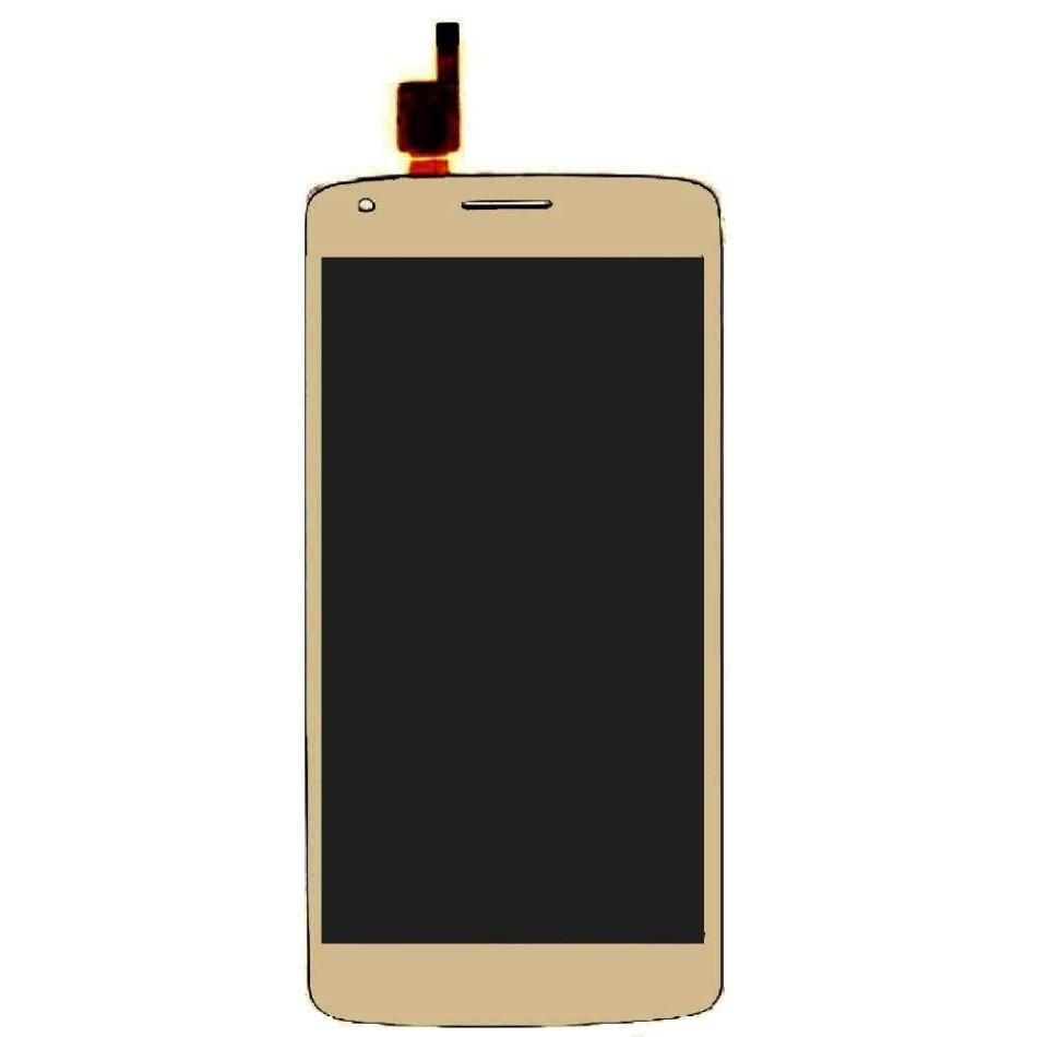 LCD with Touch Screen for Intex Aqua Star 2 HD - Champagne (display glass combo folder)