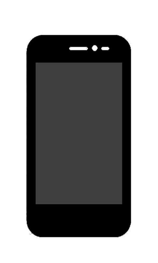 LCD with Touch Screen for Intex Aqua V 3G (display glass combo folder)