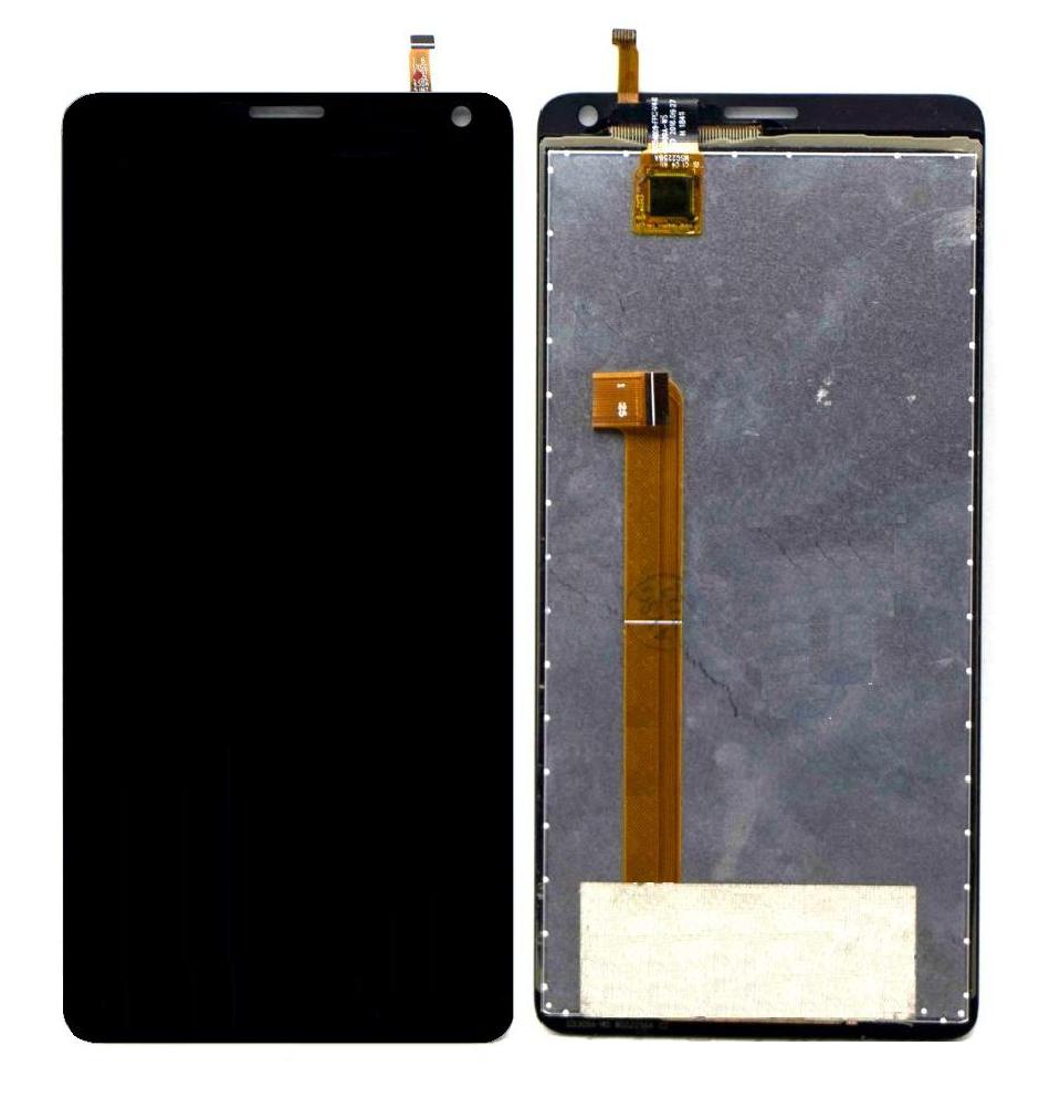 LCD with Touch Screen for Karbonn Vue 1 - Champagne (display glass combo folder)