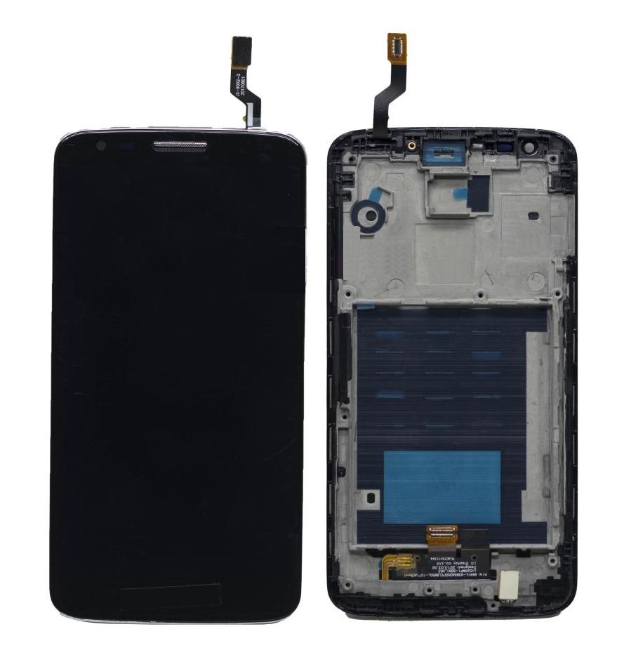 LCD with Touch Screen for LG G2 (display glass combo folder)
