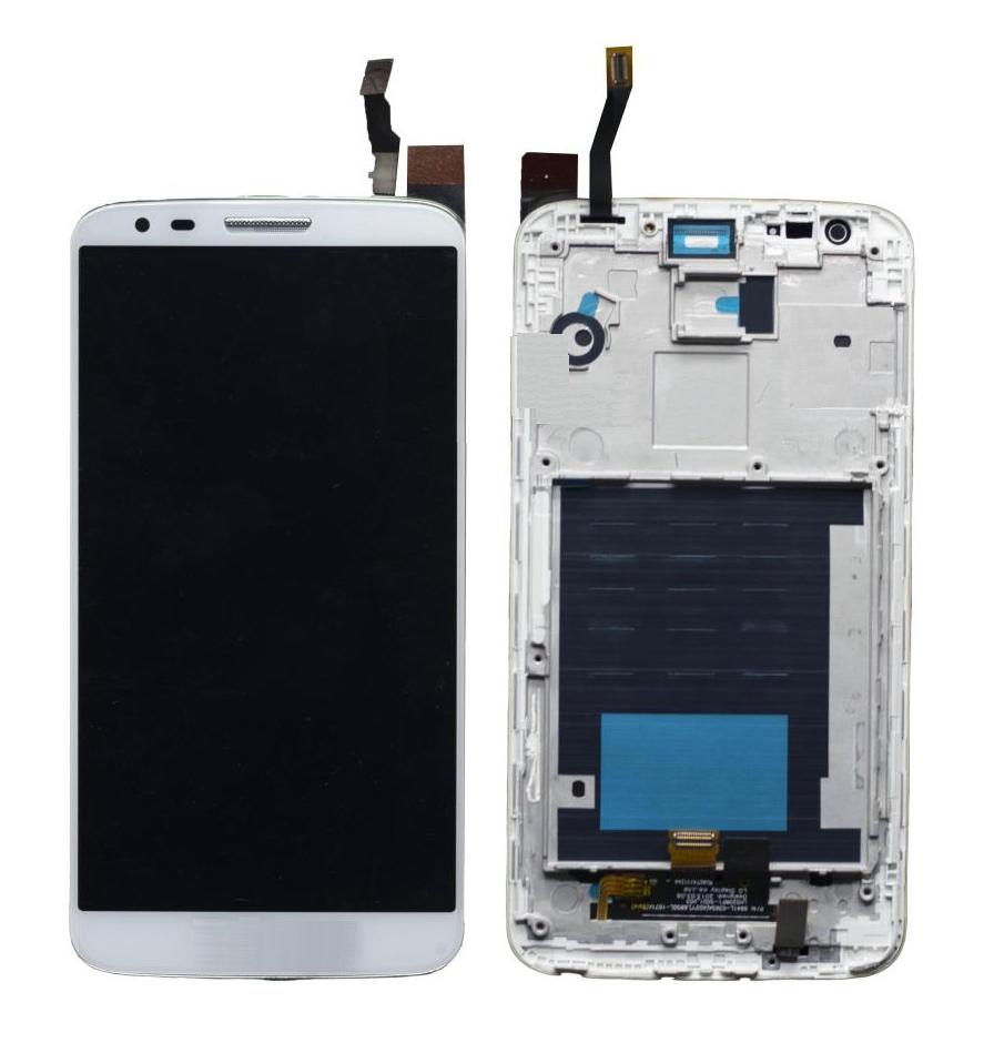 LCD with Touch Screen for LG G2 (display glass combo folder)