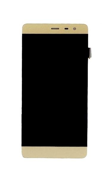 LCD with Touch Screen for Micromax Vdeo 3 Q4202 - Champagne (display glass combo folder)