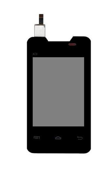 LCD with Touch Screen for Micromax X367 (display glass combo folder)