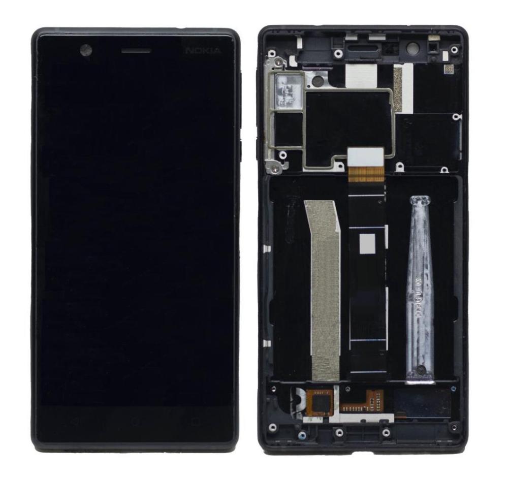 LCD with Touch Screen for Nokia 3 (display glass combo folder)