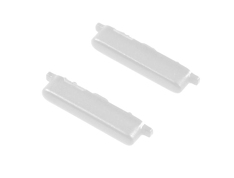 Volume Side Button Outer for LG Q92 5G White - Plastic Key