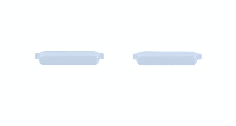 Volume Side Button Outer for OPPO F17 Silver - Plastic Key